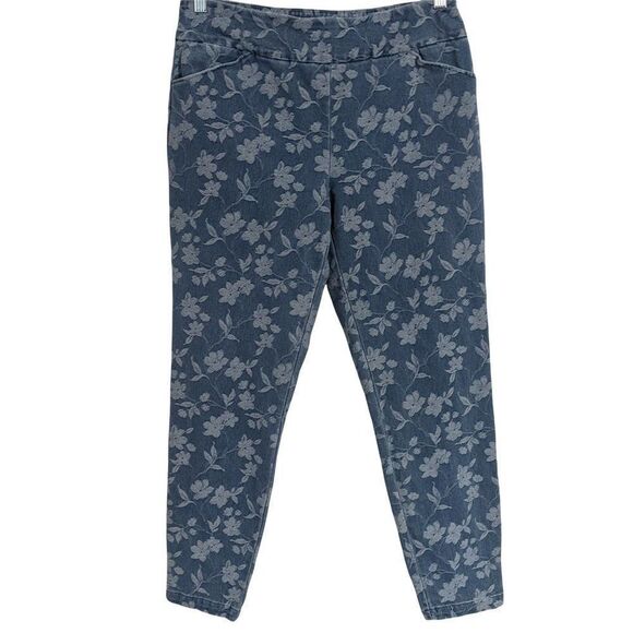 Versona Denim - Versona Floral Denim Jeggings Size 8 Botanic Print Jeans